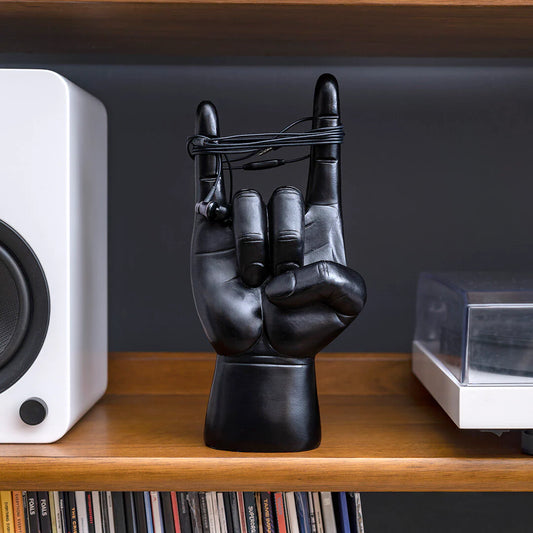Rock On headphone Stand - black | Suck UK - de inKijk