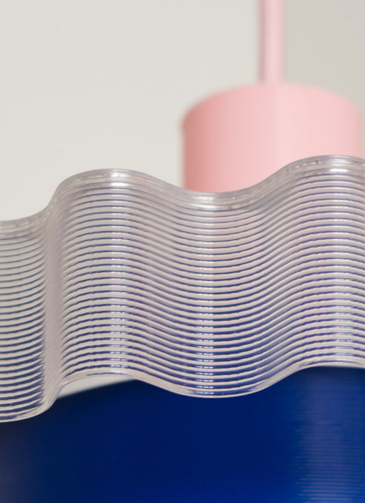 Hanglamp Gigi Nr.3- roze kabel | Warren & Laetitia - de inKijk