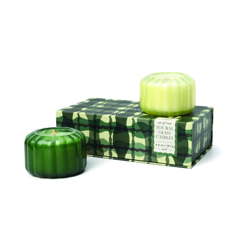 Green candle gift set - Wild Fig & Cedar | Paddywax