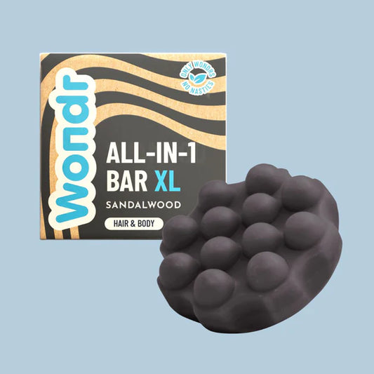 All-in-1 bar XL - Sandalwood | Wondr Care - de inKijk