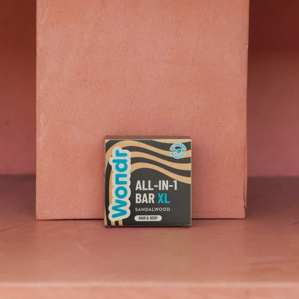 All-in-1 bar XL - Sandalwood | Wondr Care - de inKijk