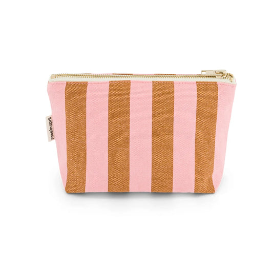 Pouch - Sofia - Strawberry / Caramel Stripes | Rose in April