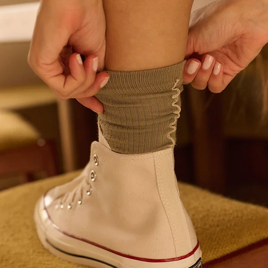 Socks - ruffled - peridot | Monk & Anna - de inKijk