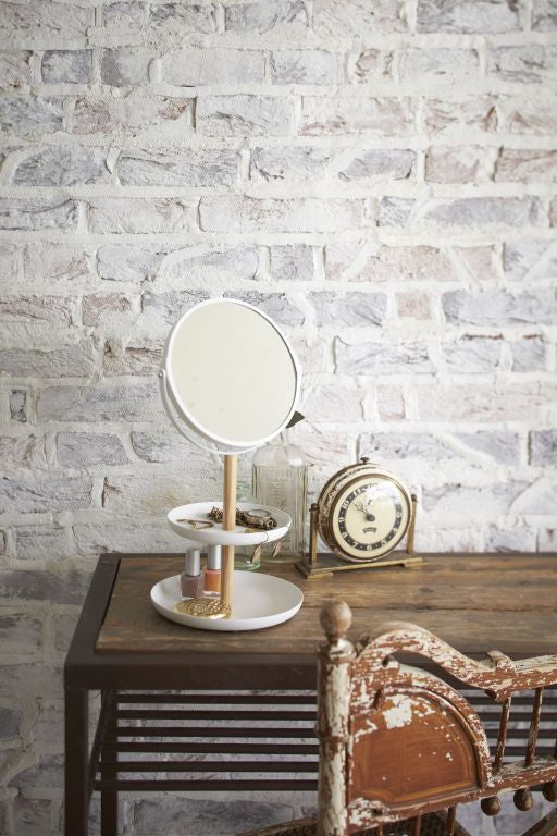 Accessoire houder en spiegel - wit | Yamazaki - de inKijk