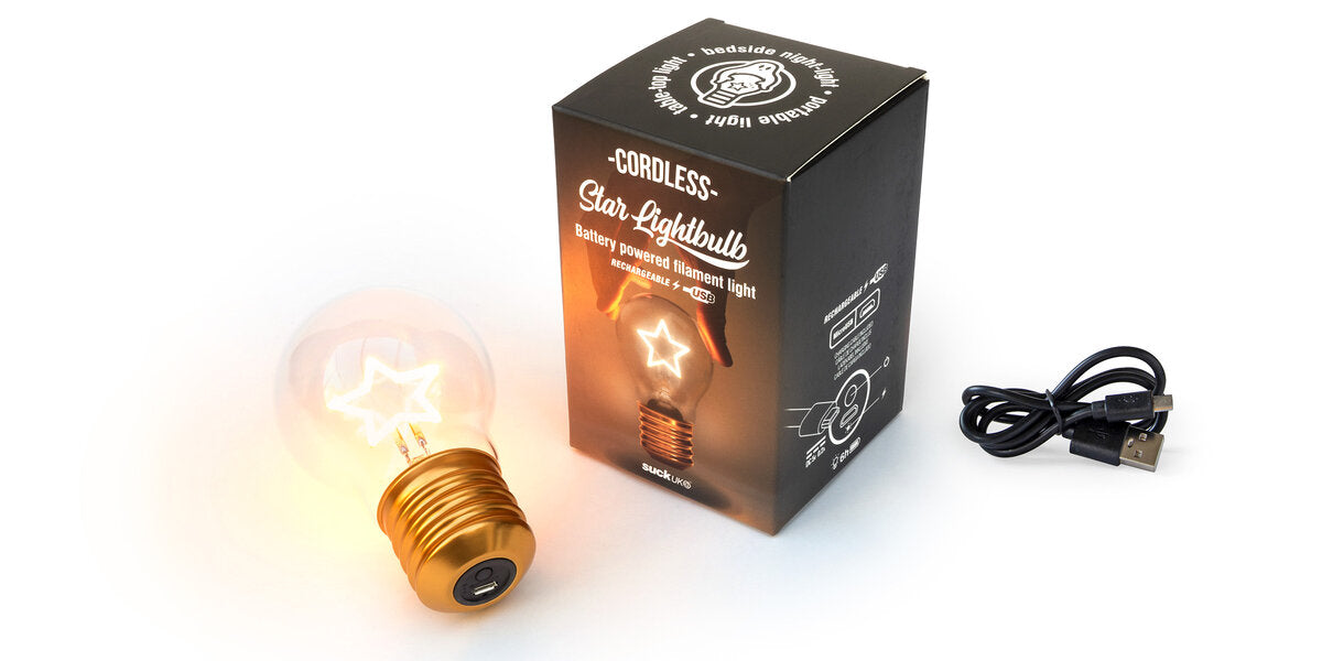 Cordless Star Lightbulb | Suck UK - de inKijk