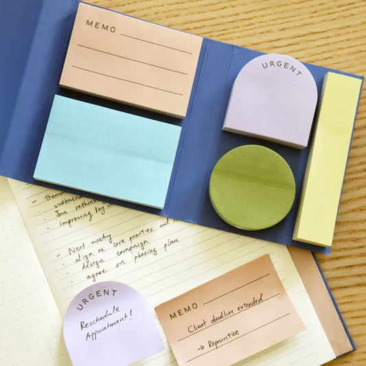 Sticky notes - set van 5 | Kikkerland - de inKijk