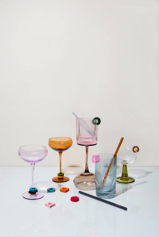 The Link Felt Drink Tags - set of 8 neutral | Here's How