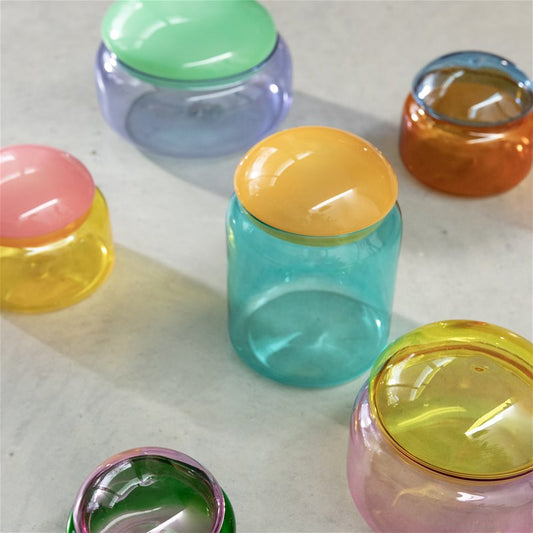 Puffy Jar - turquoise | &Klevering - de inKijk