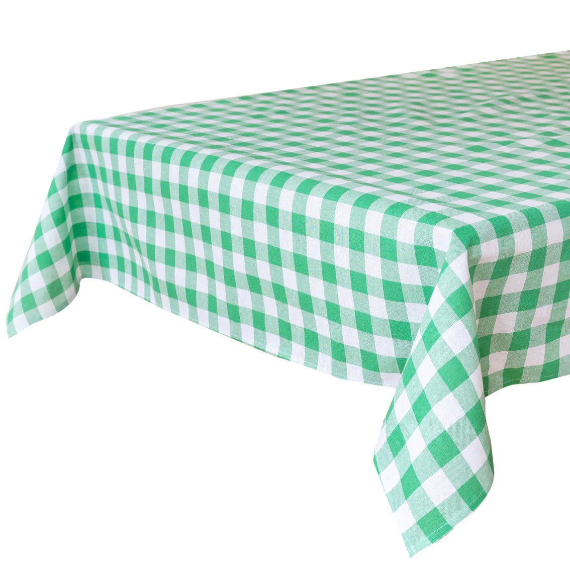 Tablecloth - green & white gingham | Talking Tables