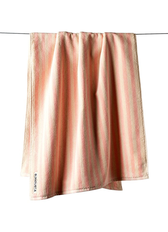 Naram bath towel - tropical & creme | Bongusta - de inKijk