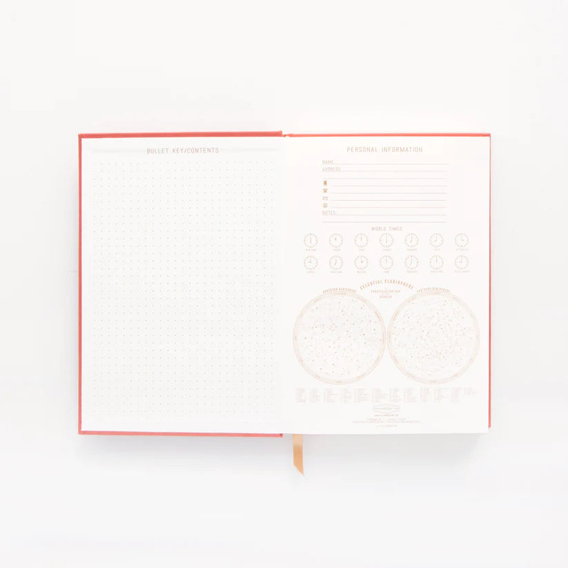 Hard Cover Suede Journal - Bright Terracotta | Designworks Ink