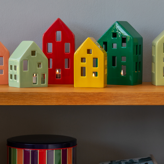 Tealight House - Forest Green | Remember