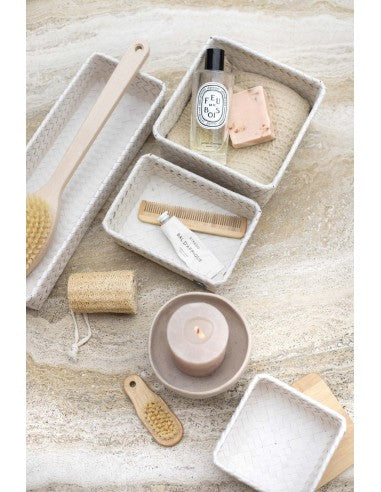 Top fit tiny - basket with bamboo cover - champagne | Handed By