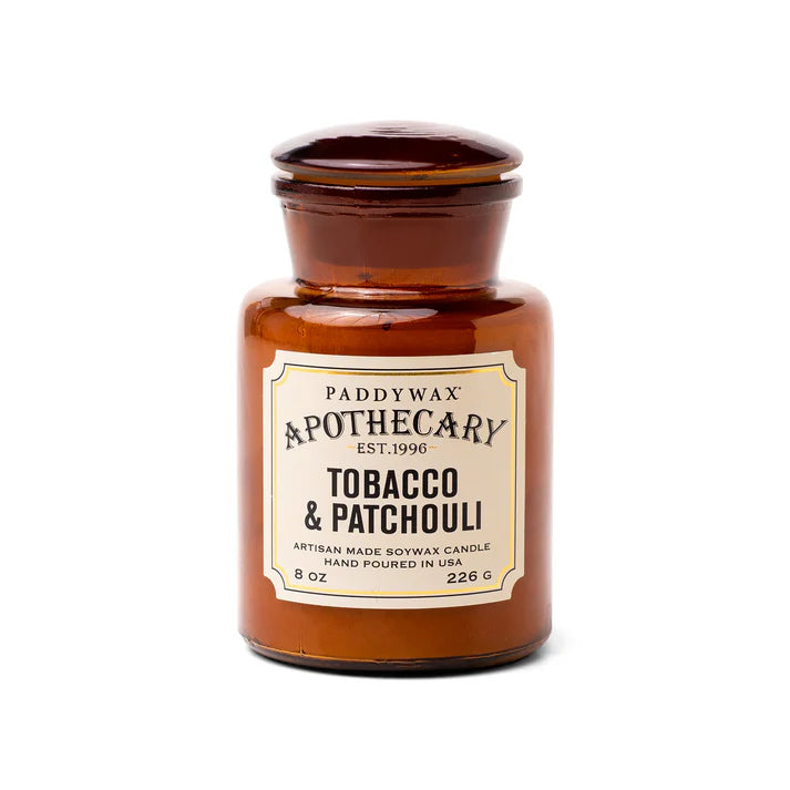 Apothecary candle 8 oz - tobacco & patchouli | Paddywax - de inKijk