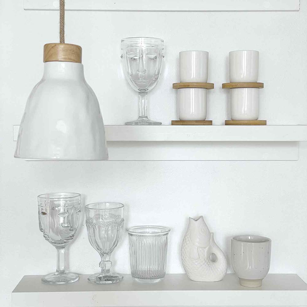 Beker tribu wit - klein | Opjet Paris - de inKijk