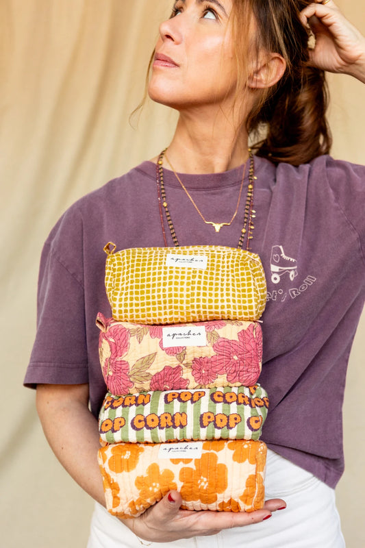 Small Trousse Gaya Mosaïc - Tobacco | Apaches