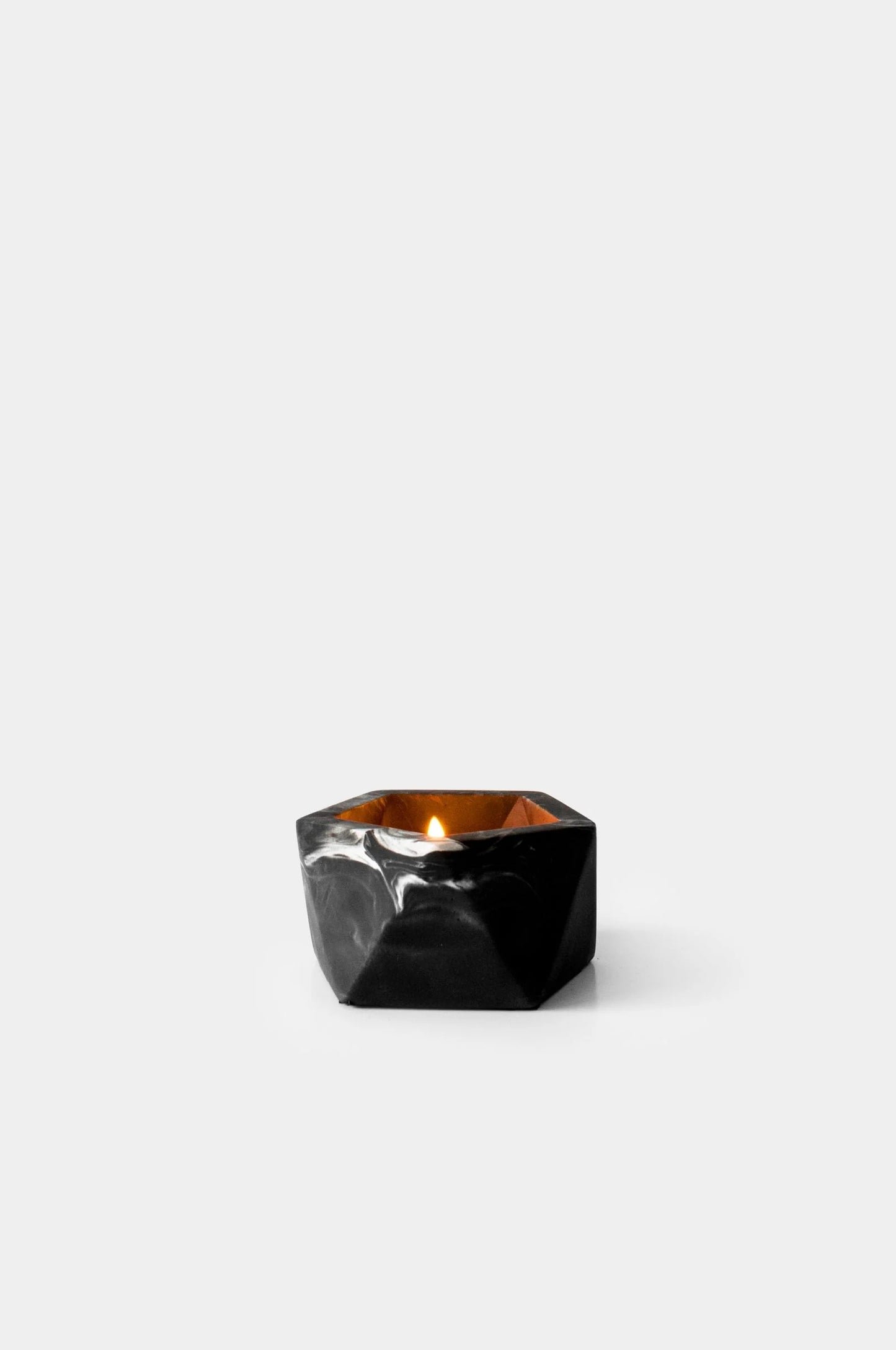 Vand theelicht- en luchtplanthouder - Ø 4,7 cm - black marble | House Raccoon