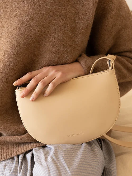 Farou half moon bag - hay | Monk & Anna