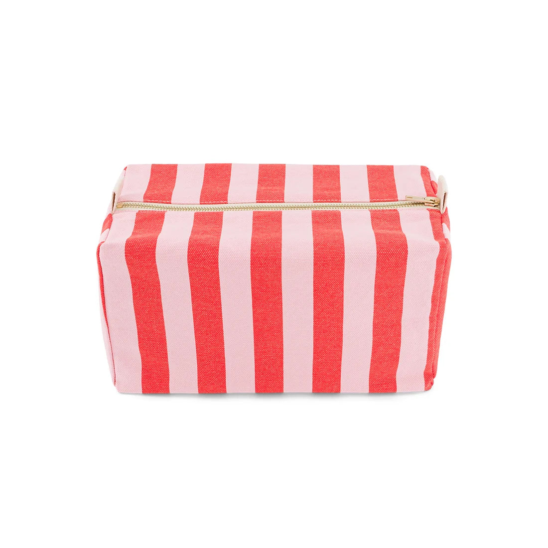 Wash bag - Vic - Candy pink / Red Stripes | Rose in April