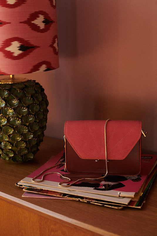 Shoulder bag - coloré - vin rouge + tulip pink | Sticky Sis