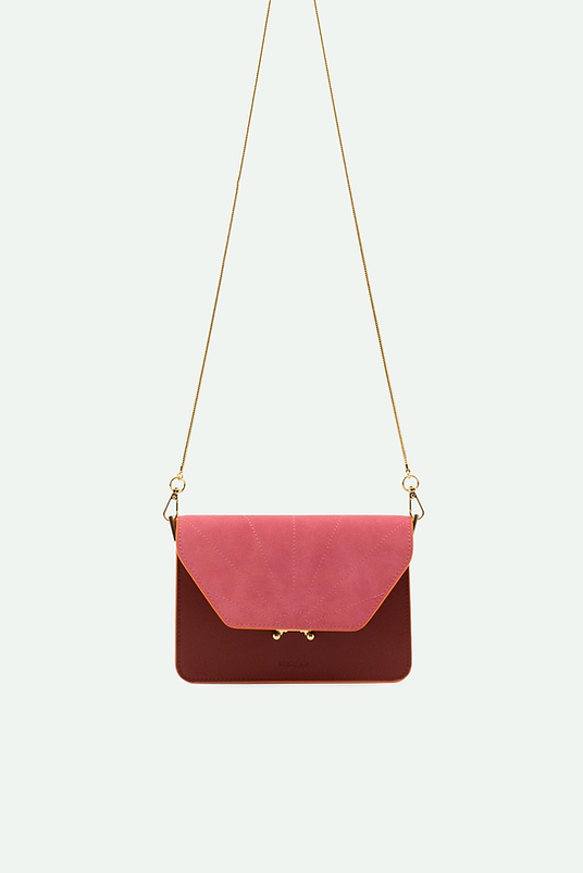 Shoulder bag - coloré - vin rouge + tulip pink | Sticky Sis