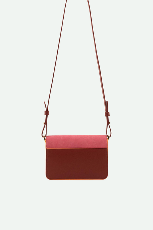 Shoulder bag - coloré - vin rouge + tulip pink | Sticky Sis