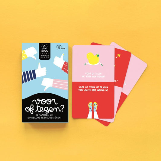 VOOR OF TEGEN ? - 5 min. leuke momenten delen | Minus Editions - de inKijk