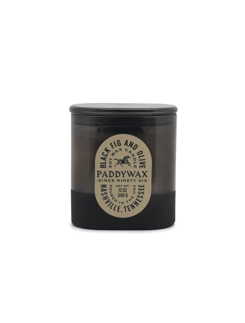 Glass candle 12 oz - black fig & olive | Paddywax