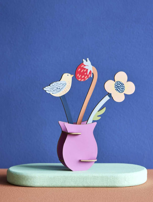 William Morris Flowers - pop-out card | Studio Roof - de inKijk