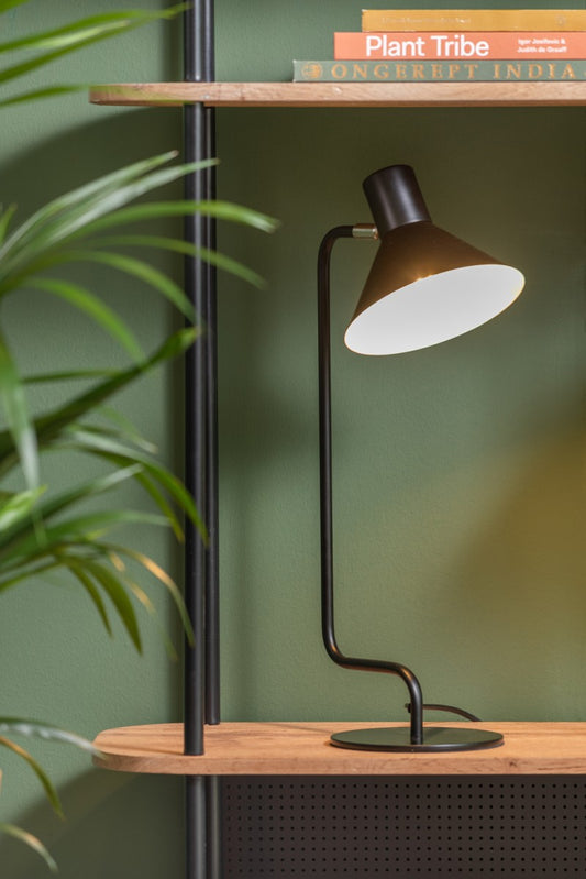 Table lamp office curved - zwart | Leitmotiv - de inKijk
