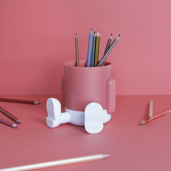 Pen Holder Mr.Sitty - red/white | Balvi