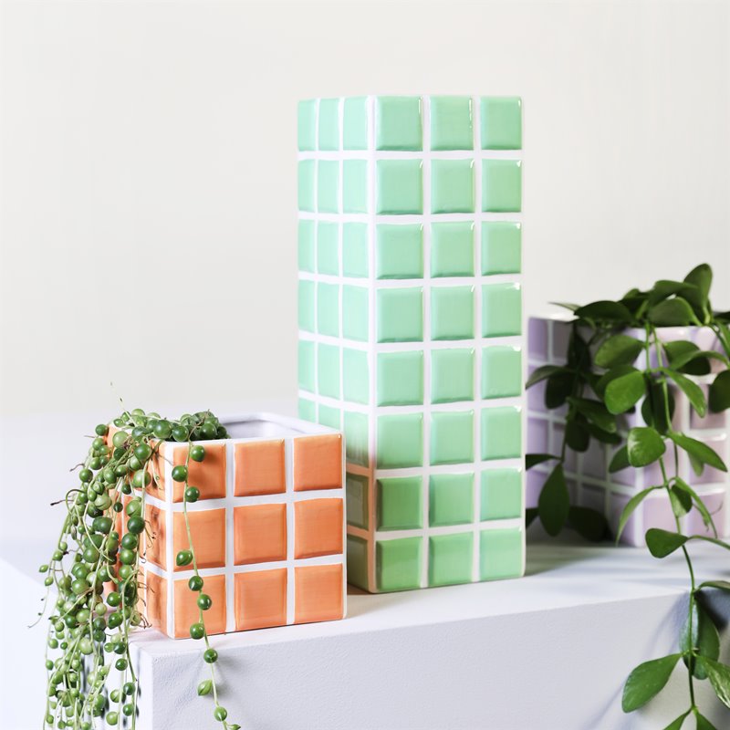 Vase Tile - Mint | &Klevering - de inKijk