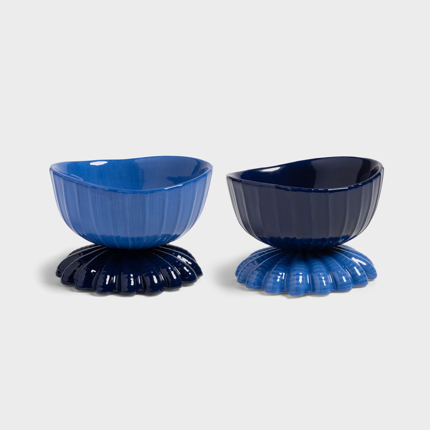 Coupe Clam - kommetjes - blauw | &Klevering