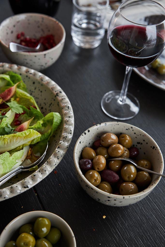 Kommen Ditte - grijs/zwart - set v. 2 | Sagaform - de inKijk