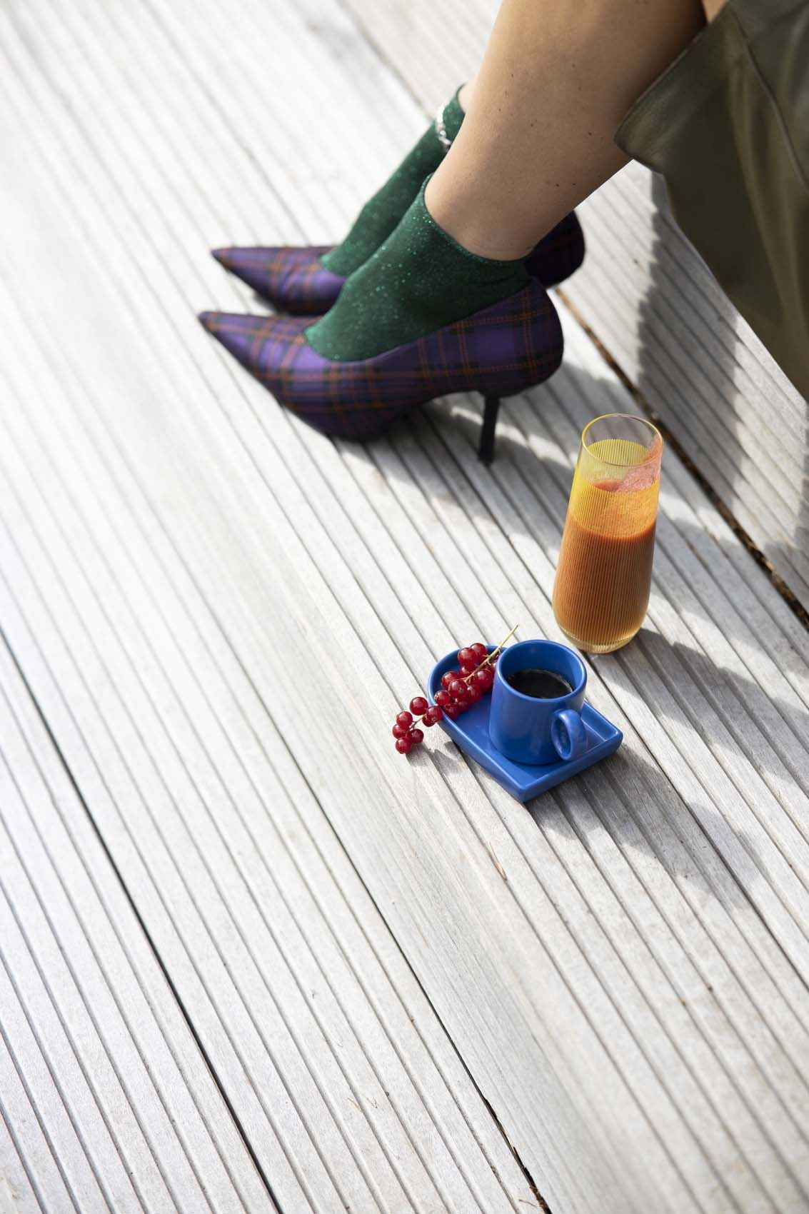 Espressokopje met schoteltje Niki - blauw | Byon - de inKijk