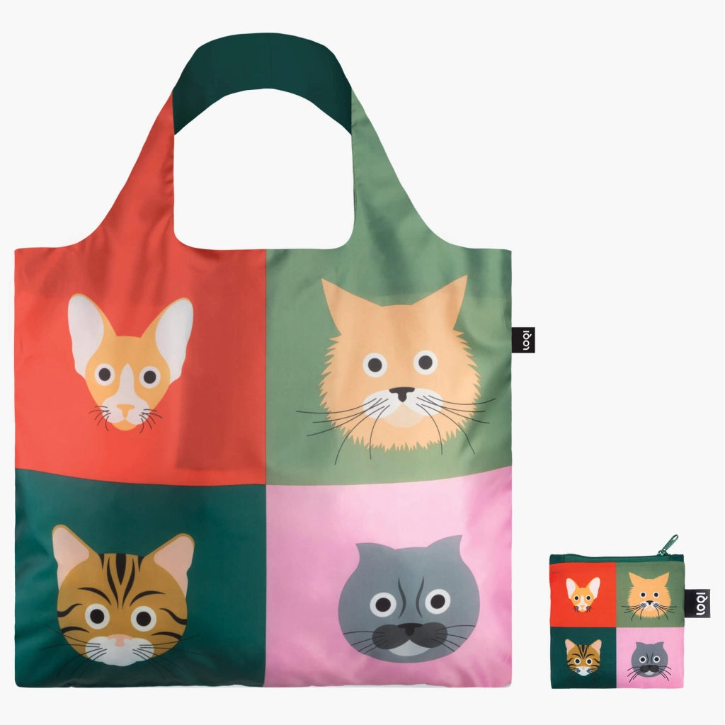 Cats recycled bag | LOQI - de inKijk