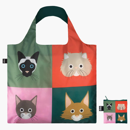 Cats recycled bag | LOQI - de inKijk