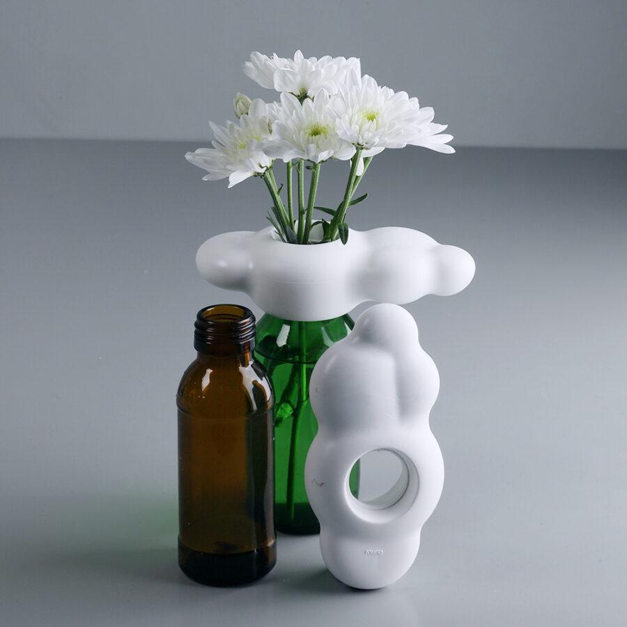 Screw cap wolkenvaas | Qualy