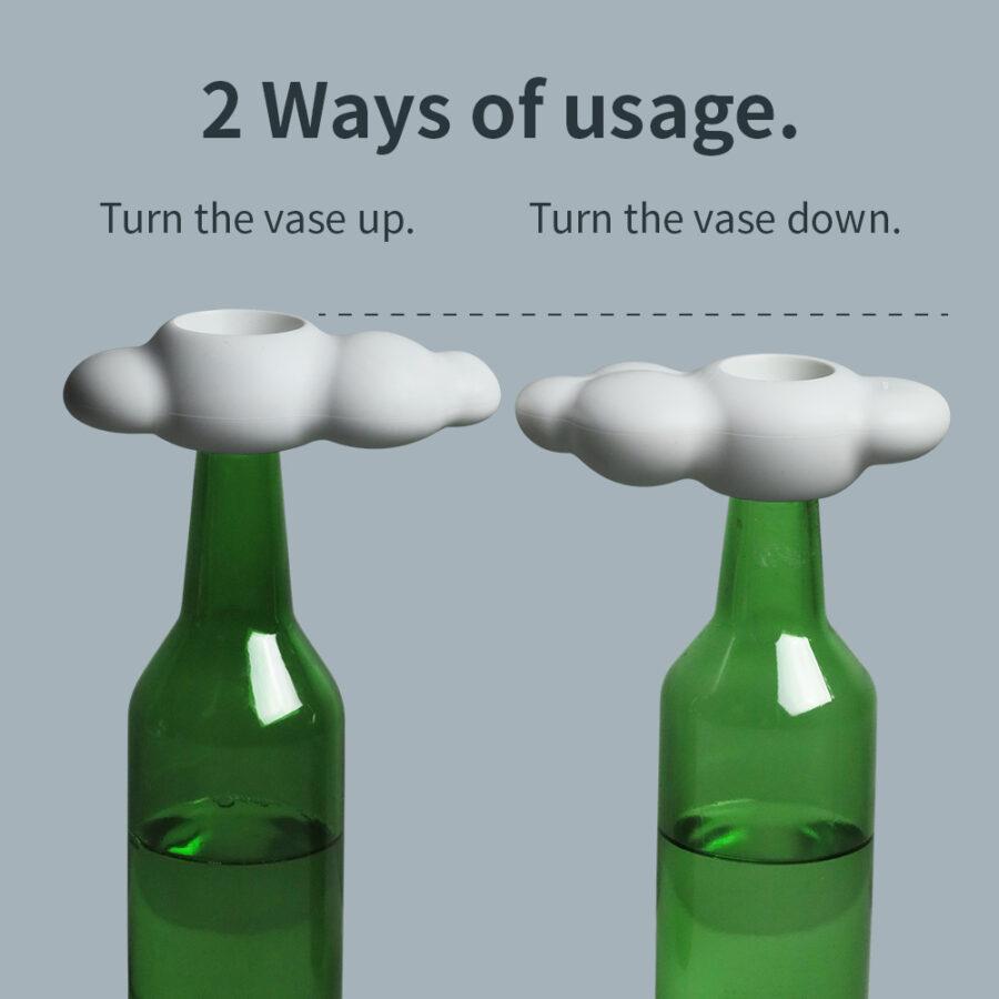 Screw cap wolkenvaas | Qualy
