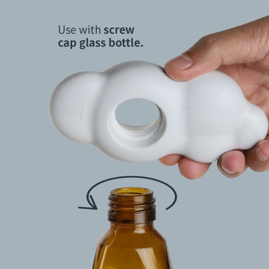 Screw cap wolkenvaas | Qualy