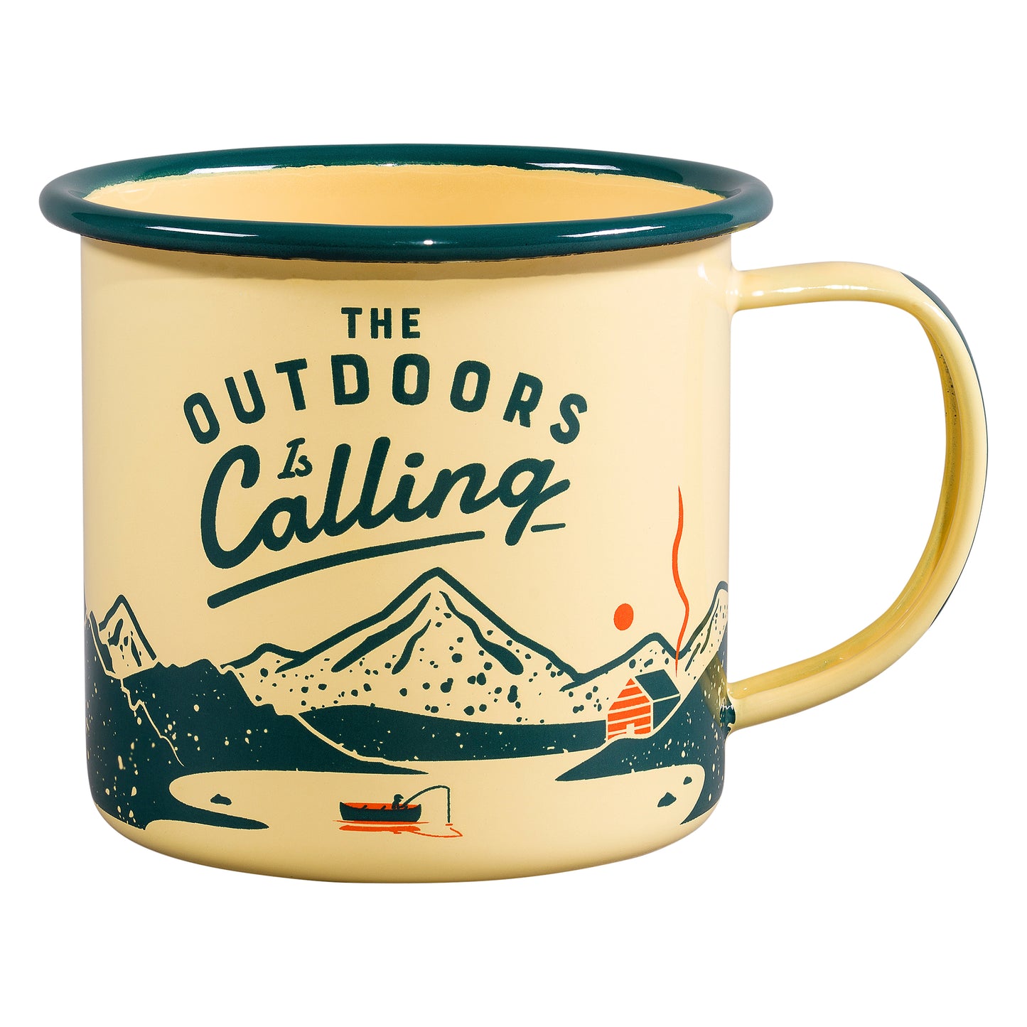 Emaille mok - Outdoors is calling | Gentlemen's hardware