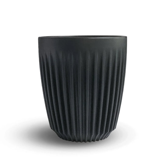 Herbruikbare koffiebekers - 9 cl - set v. 4 - charcoal | HUSKEE - de inKijk