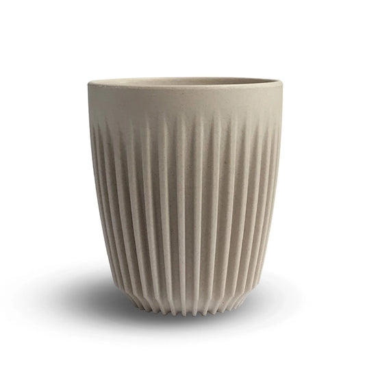 Herbruikbare koffiebekers - 9 cl - set v. 4 - natural | HUSKEE - de inKijk