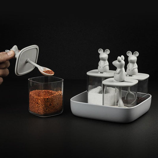 Lucky Mouse opbergdozen - set v. 4 | Qualy - de inKijk