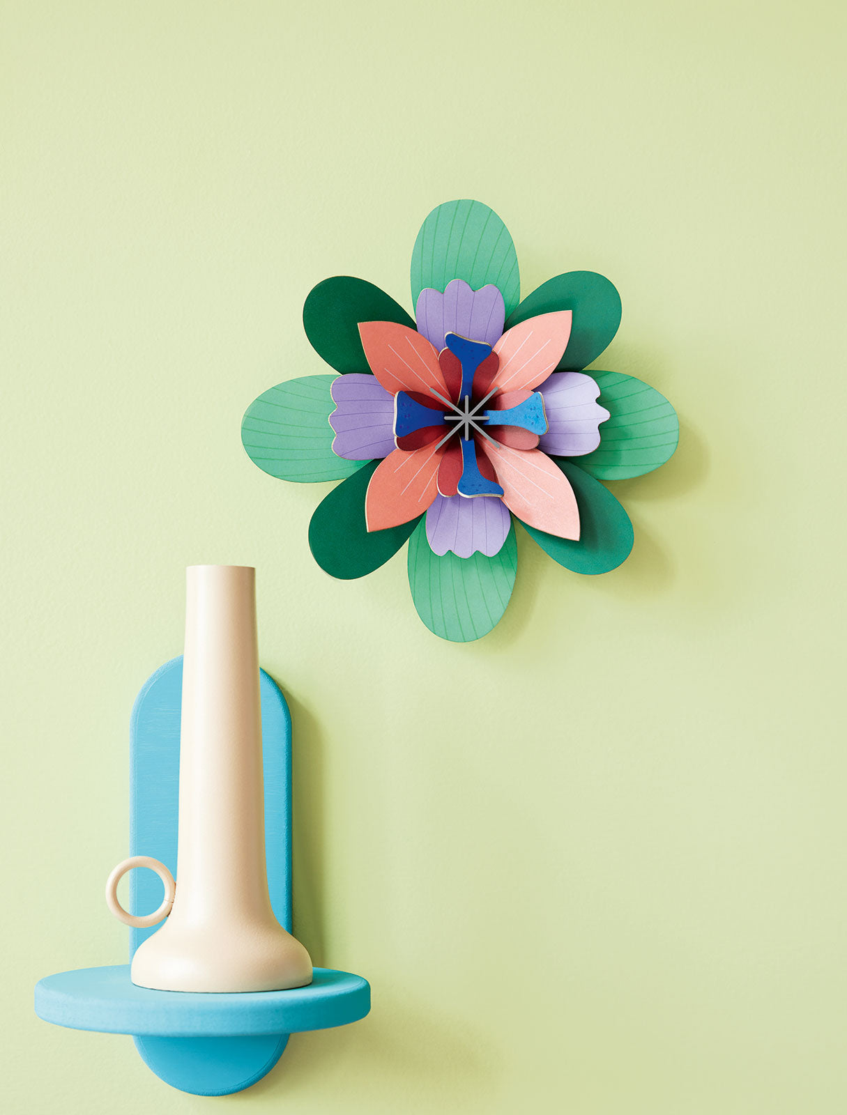 Pistache Sorbet bloem - muurdecoratie | Studio Roof