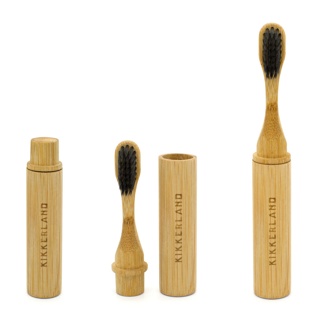 On-the-go bamboe tandenborstel | Kikkerland