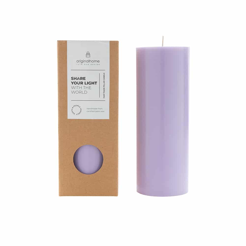 Pillar candle - lavender | Original Home - de inKijk