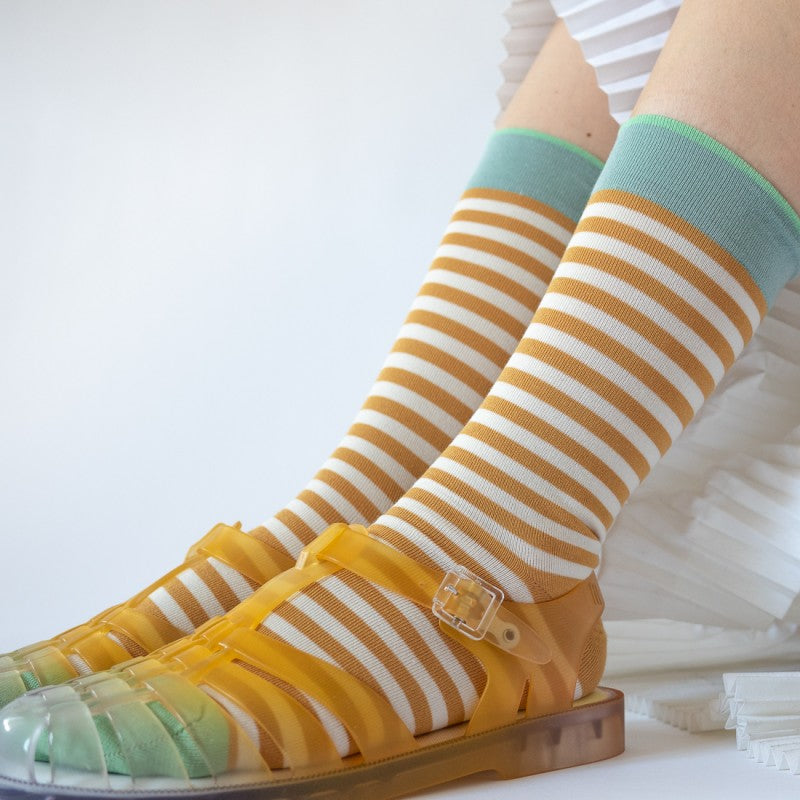 Sokken - Rayure Ocre | Bonne Maison - de inKijk
