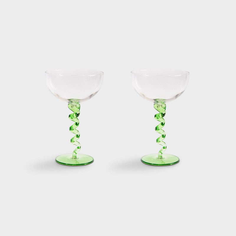 Coupe spiral green - set v. 2 | &Klevering