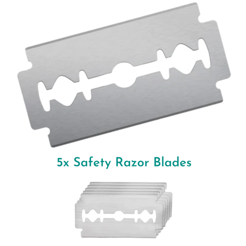 Dubbelzijdige Scheermesjes rvs - 5 stuks | Wondr Care